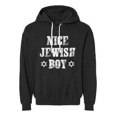 Nice Jewish  Fun Hanukkah Jew Chanukah Menorah  Garment-Dyed Fleece Hoodie