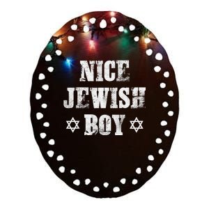 Nice Jewish  Fun Hanukkah Jew Chanukah Menorah  Ceramic Oval Ornament