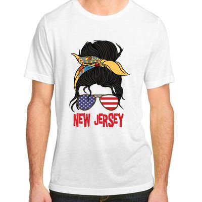 New Jersey For Girl New Jersey Proud State Flag For Women Adult ChromaSoft Performance T-Shirt