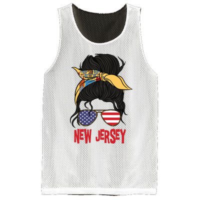 New Jersey For Girl New Jersey Proud State Flag For Women Mesh Reversible Basketball Jersey Tank