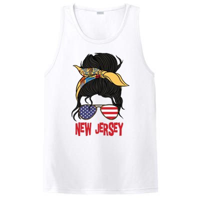 New Jersey For Girl New Jersey Proud State Flag For Women PosiCharge Competitor Tank