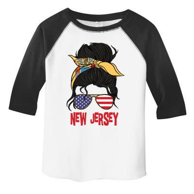 New Jersey For Girl New Jersey Proud State Flag For Women Toddler Fine Jersey T-Shirt