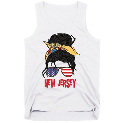 New Jersey For Girl New Jersey Proud State Flag For Women Tank Top