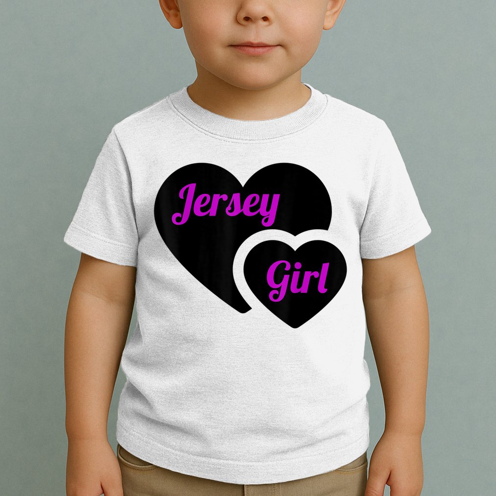New Jersey Girl Heart The Garden State Vintage Toddler T-Shirt
