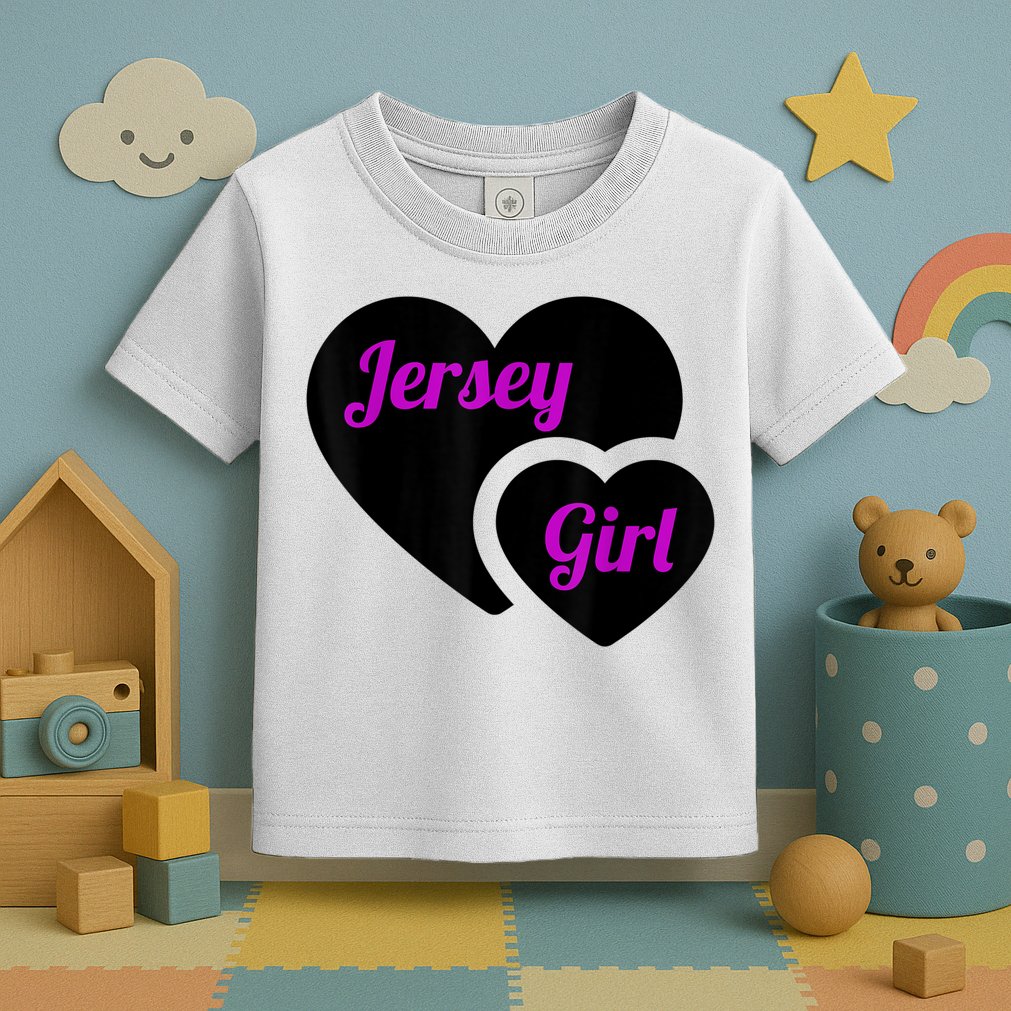 New Jersey Girl Heart The Garden State Vintage Toddler T-Shirt
