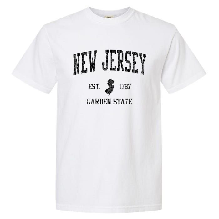 New Jersey Garden State Vintage Established Sports Design Garment-Dyed Heavyweight T-Shirt