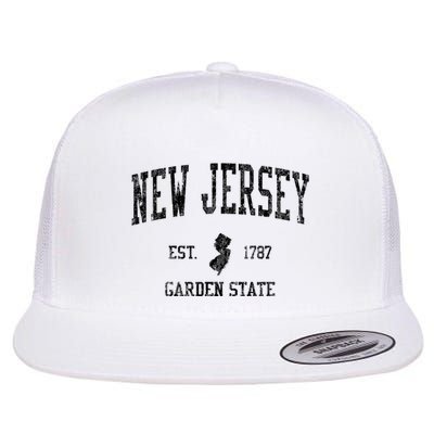 New Jersey Garden State Vintage Established Sports Design Flatbill Hat