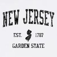 New Jersey Garden State Vintage Established Sports Design Kids T-Shirt