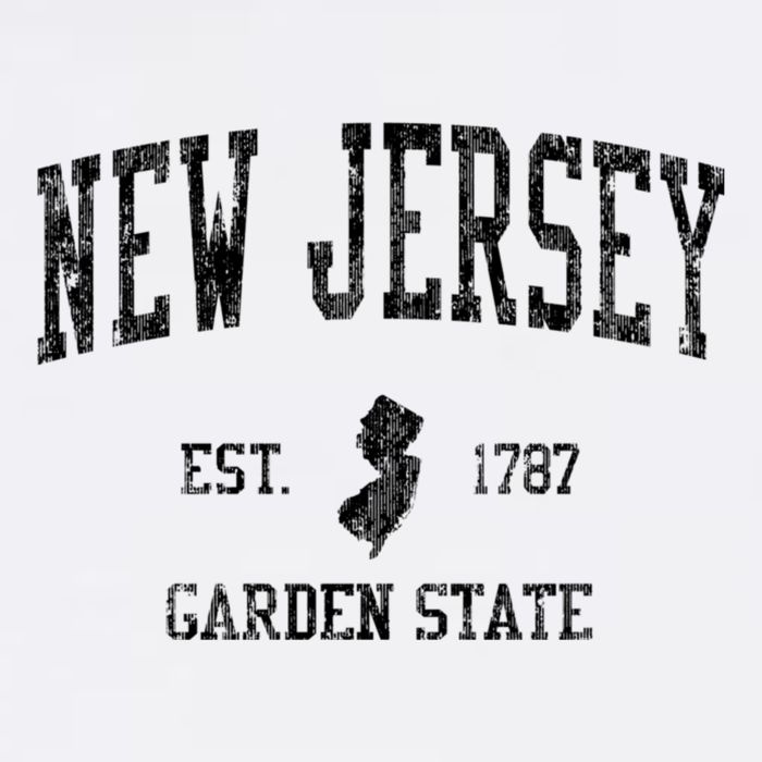 New Jersey Garden State Vintage Established Sports Design Kids T-Shirt
