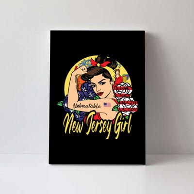 New Jersey Girl New Jersey Proud State Flag For Woman Canvas