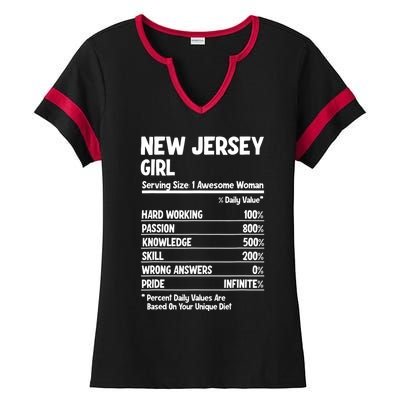 New Jersey Girl Ladies Halftime Notch Neck Tee