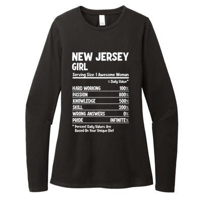 New Jersey Girl Womens CVC Long Sleeve Shirt