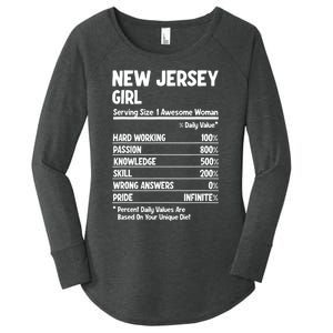 New Jersey Girl Women's Perfect Tri Tunic Long Sleeve Shirt