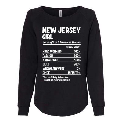 New Jersey Girl Womens California Wash Sweatshirt