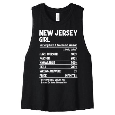 New Jersey Girl Women's Racerback Cropped Tank