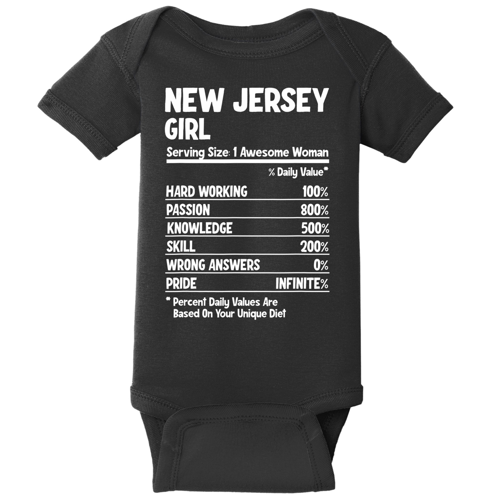 New Jersey Girl Baby Bodysuit