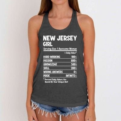 New Jersey Girl Women's Knotted Racerback Tank