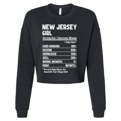 New Jersey Girl Cropped Pullover Crew