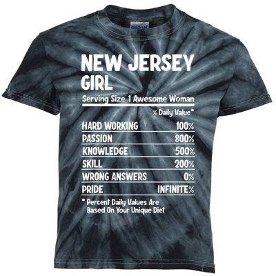 New Jersey Girl Kids Tie-Dye T-Shirt