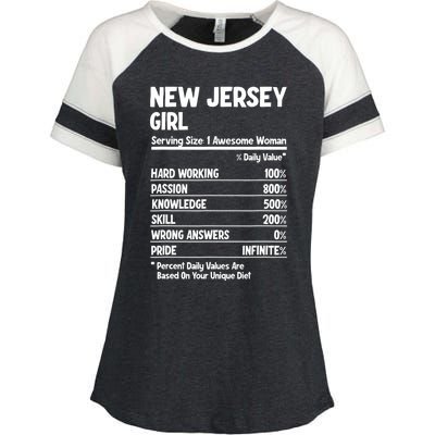 New Jersey Girl Enza Ladies Jersey Colorblock Tee