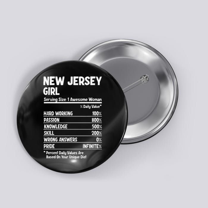 New Jersey Girl Button