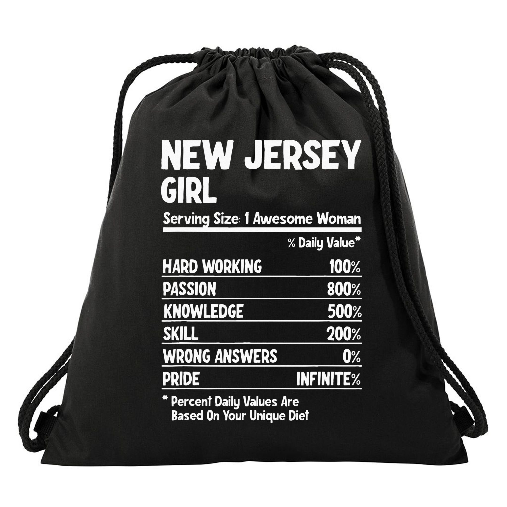 New Jersey Girl Drawstring Bag
