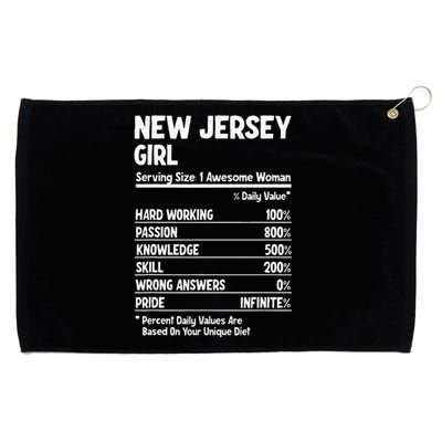 New Jersey Girl Grommeted Golf Towel