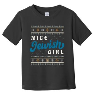 Nice Jewish Girl Funny Ugly Hanukkah Sweater  Toddler T-Shirt