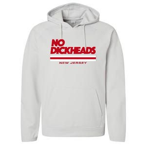 New Jersey Hockey No Dickheads Performance Fleece Hoodie