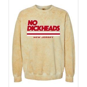 New Jersey Hockey No Dickheads Colorblast Crewneck Sweatshirt