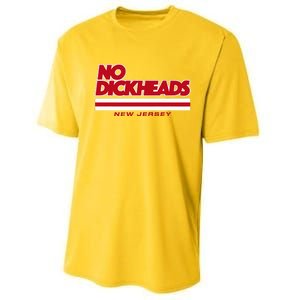 New Jersey Hockey No Dickheads Performance Sprint T-Shirt