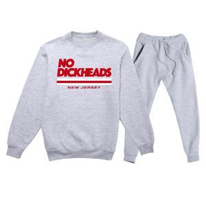 New Jersey Hockey No Dickheads Premium Crewneck Sweatsuit Set