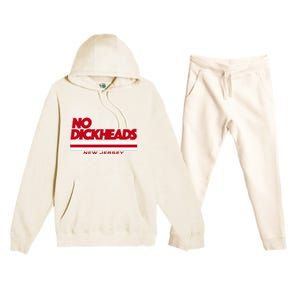 New Jersey Hockey No Dickheads Premium Hooded Sweatsuit Set