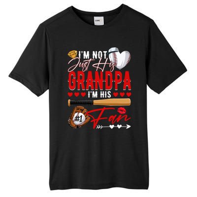 Not Just His Grandpa His Number 1 Fan Proud Baseball Brother Gift Tall Fusion ChromaSoft Performance T-Shirt