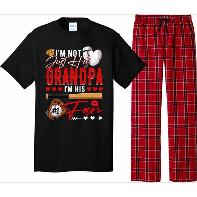 Not Just His Grandpa His Number 1 Fan Proud Baseball Brother Gift Pajama Set