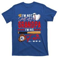 Not Just His Grandpa His Number 1 Fan Proud Baseball Brother Gift T-Shirt