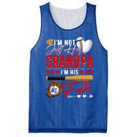 Not Just His Grandpa His Number 1 Fan Proud Baseball Brother Gift Mesh Reversible Basketball Jersey Tank