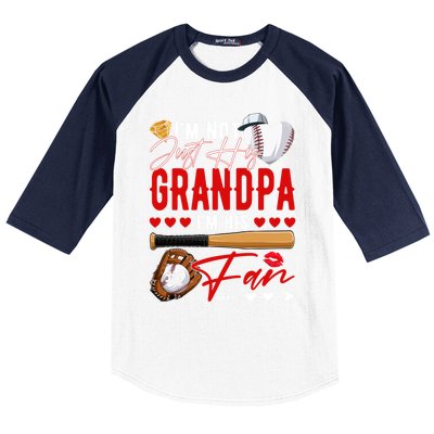 Not Just His Grandpa His Number 1 Fan Proud Baseball Brother Gift Baseball Sleeve Shirt