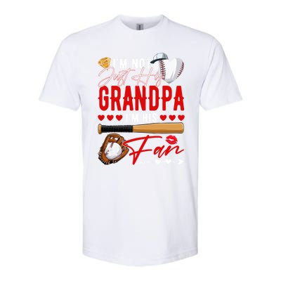 Not Just His Grandpa His Number 1 Fan Proud Baseball Brother Gift Softstyle CVC T-Shirt