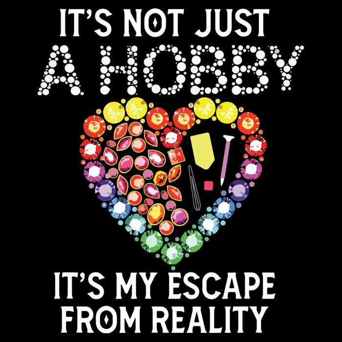 Not Just Hobby It's My Escape From Reality Diamond Painting Flexfit Unipanel Trucker Cap