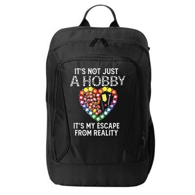 Not Just Hobby It's My Escape From Reality Diamond Painting City Backpack