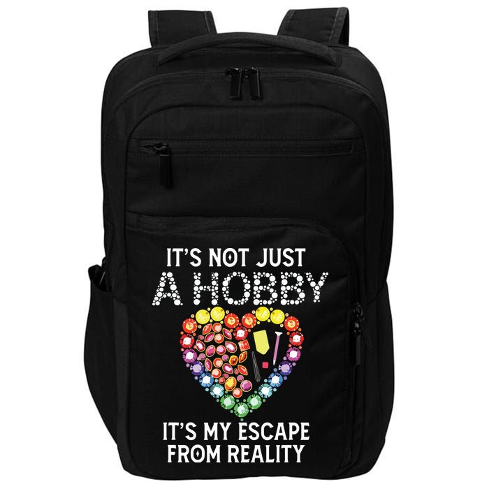 Not Just Hobby It's My Escape From Reality Diamond Painting Impact Tech Backpack