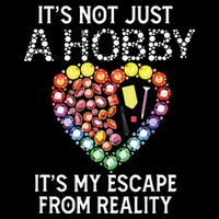 Not Just Hobby It's My Escape From Reality Diamond Painting Impact Tech Backpack