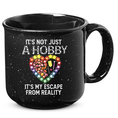 Not Just Hobby It's My Escape From Reality Diamond Painting 15oz Campfire Ceramic Mug
