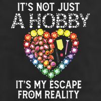 Not Just Hobby It's My Escape From Reality Diamond Painting 15oz Campfire Ceramic Mug