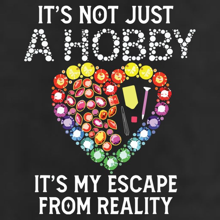 Not Just Hobby It's My Escape From Reality Diamond Painting 15oz Campfire Ceramic Mug