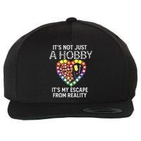Not Just Hobby It's My Escape From Reality Diamond Painting Wool Snapback Cap