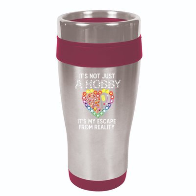 Not Just Hobby It's My Escape From Reality Diamond Painting 16oz Travel Tumbler