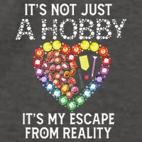 Not Just Hobby It's My Escape From Reality Diamond Painting Vector Backpack