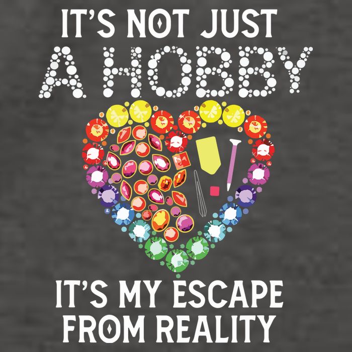 Not Just Hobby It's My Escape From Reality Diamond Painting Vector Backpack
